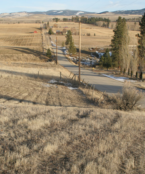 丘陵道路图片下载