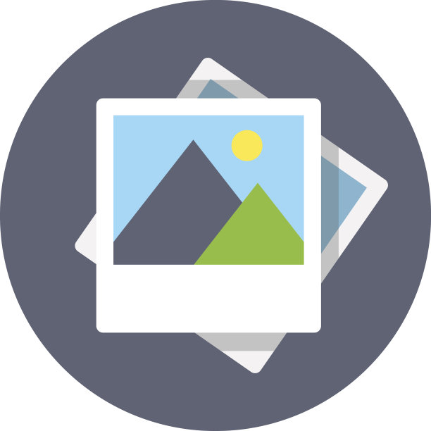 平面现代矢量图标:图片。图片下载