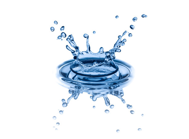 白色上溅起水花图片下载