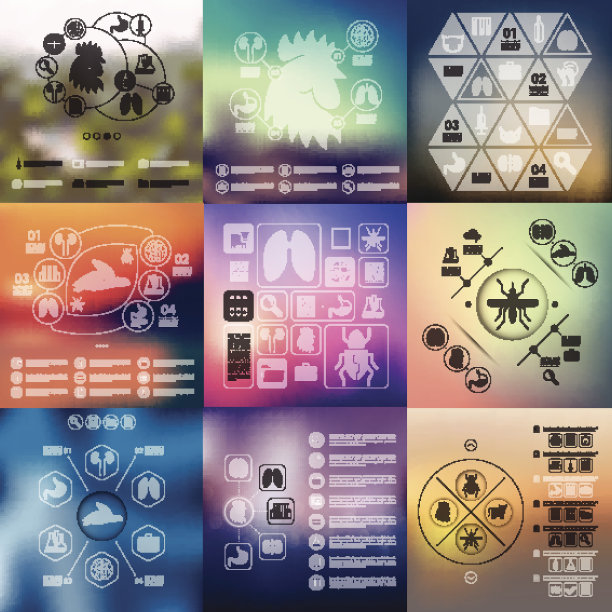 没有重点背景的兽医信息图表图片下载