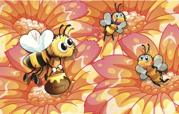 蜜蜂收集蜂蜜图片下载