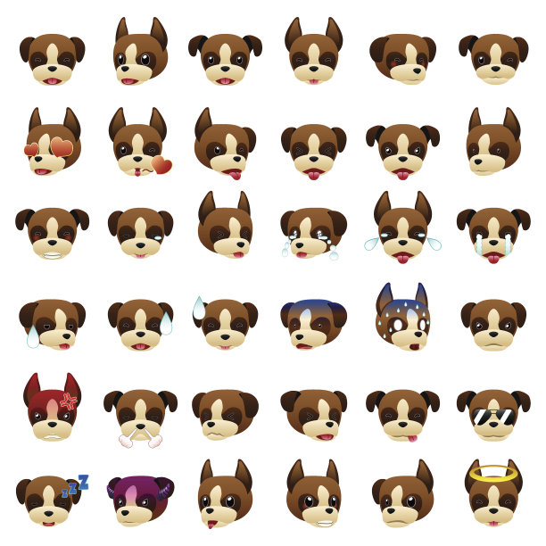 拳师狗的表情符号图片下载