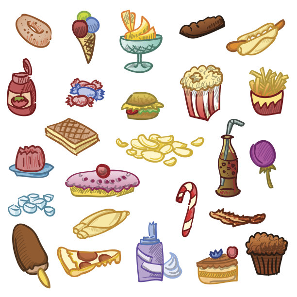 不健康的食物图片下载