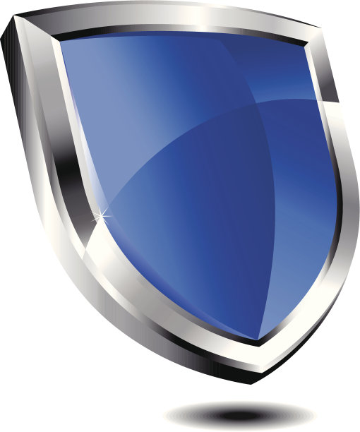 现代蓝盾素材图片