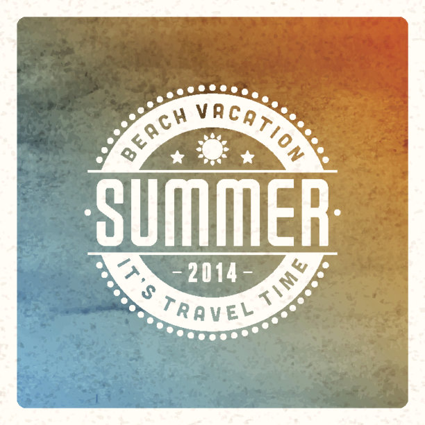 夏天矢量字体图片下载