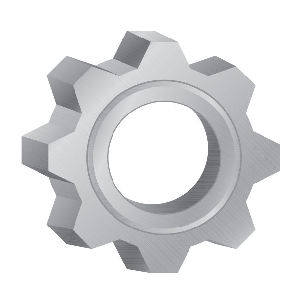 齿轮设计的技术机械上的白色背景。发动机齿轮。图片下载