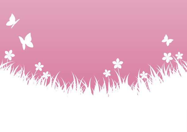 粉色春季背景及文字区域图片下载