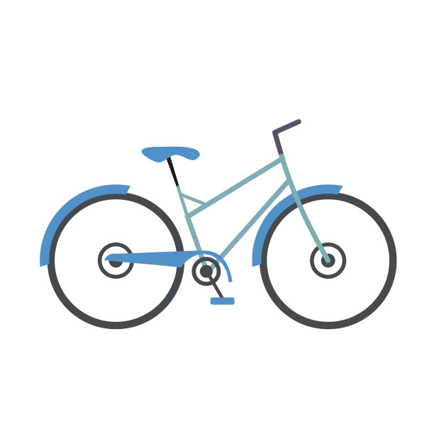 自行车平图标图片下载