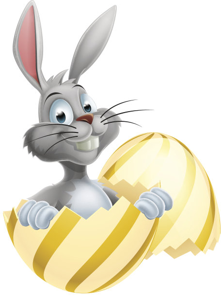 彩蛋里的复活节白兔子图片下载