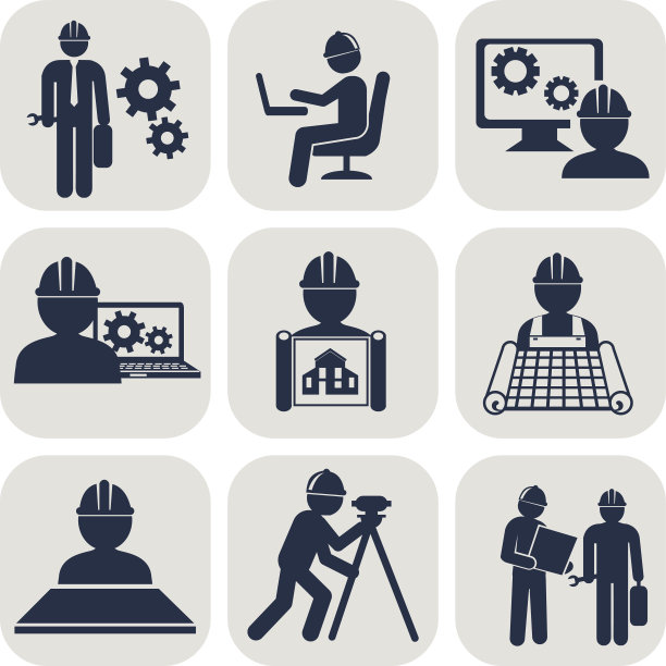 工程矢量图标设置为灰色图片下载