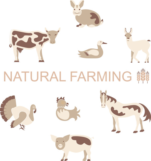 农场动物图标集图片下载