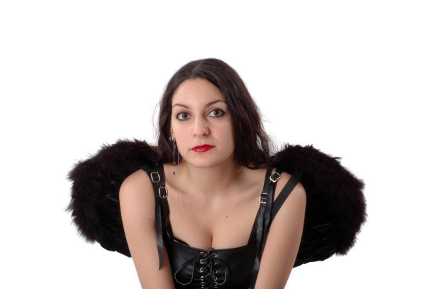 黑色天使和翅膀图片下载