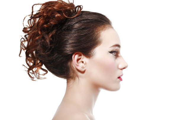 美丽女人的侧视图图片下载