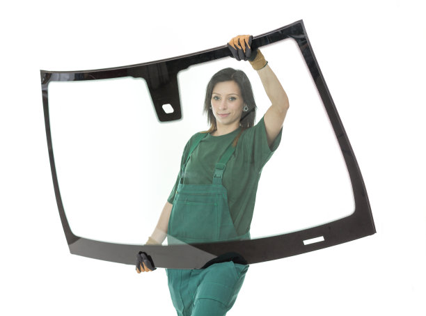 玻璃与挡风玻璃或挡风玻璃和白色背景图片下载