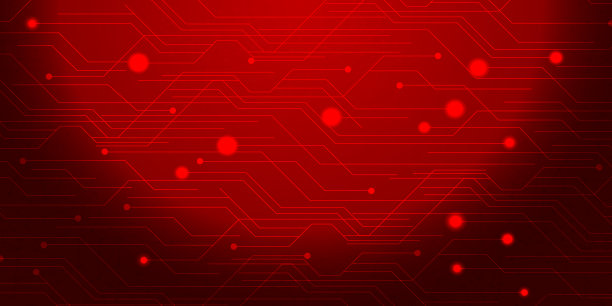 红色背景抽象与照明线数字概念图片下载