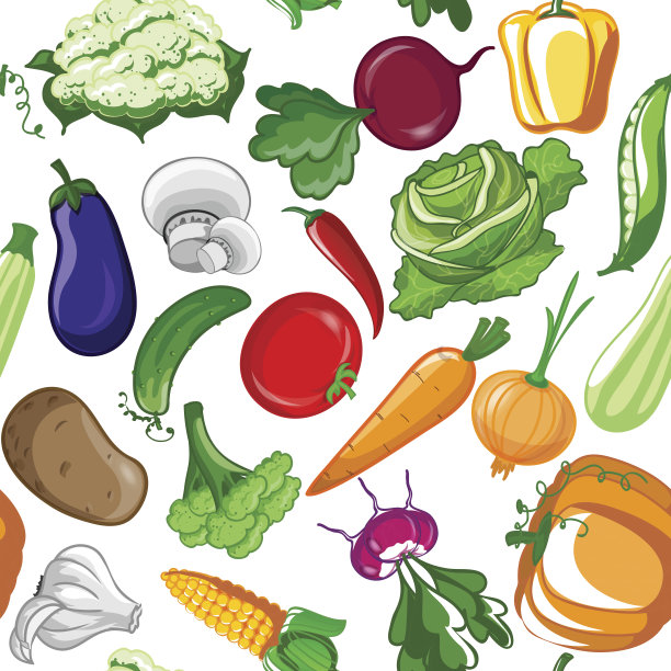 蔬菜无缝模式图片下载