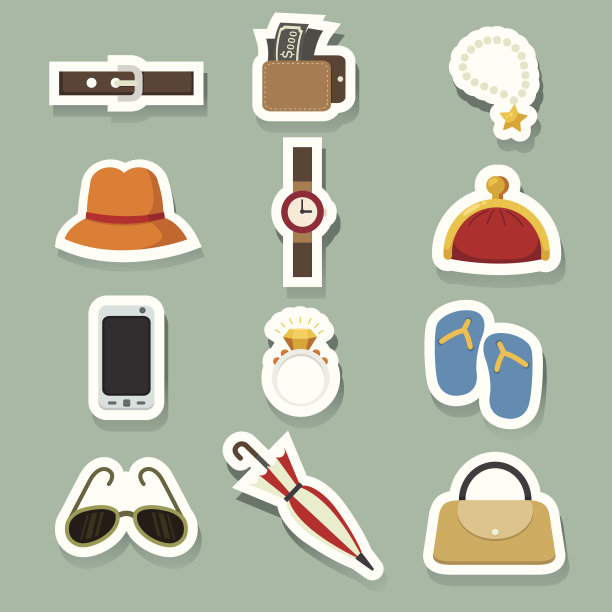 时尚图标标签图片下载