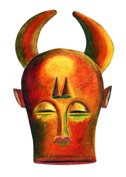 非洲面具图片下载