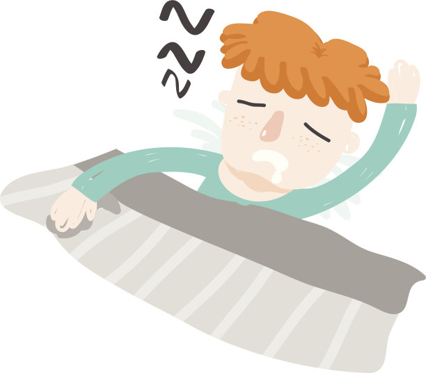 睡着的男孩脸朝上图片下载