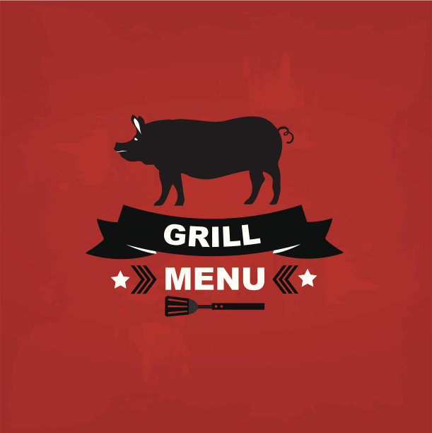 咖啡馆菜单烧烤。图片下载