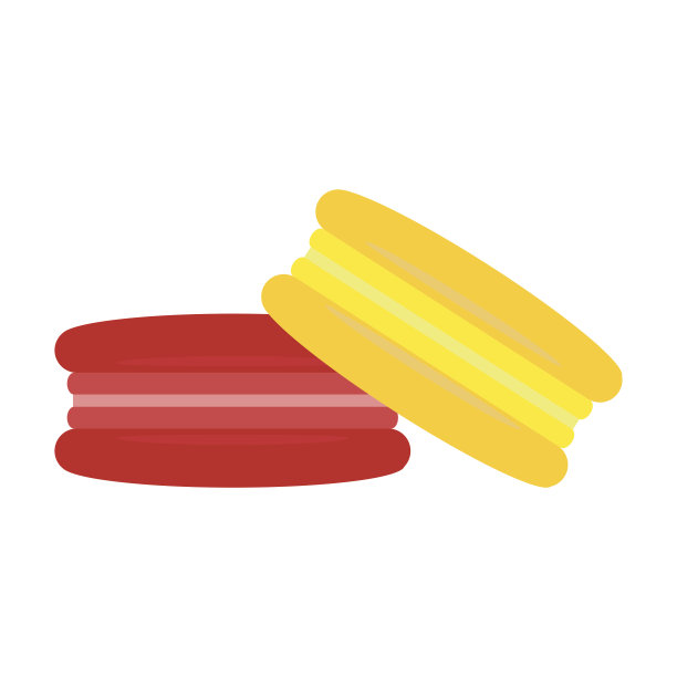 马卡龙蛋糕矢量插图甜点饼干法国甜彩色食物颜色饼干分类烘焙糖零食糖果孤立的奶油图片下载