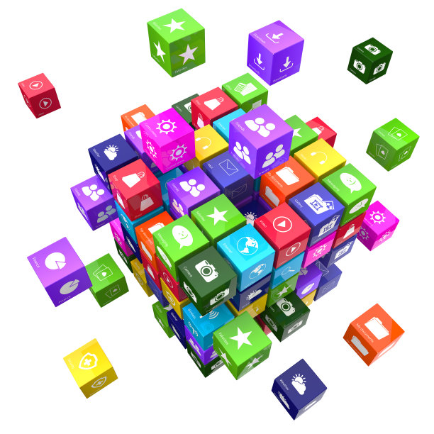 应用程序和技术概念集图片下载