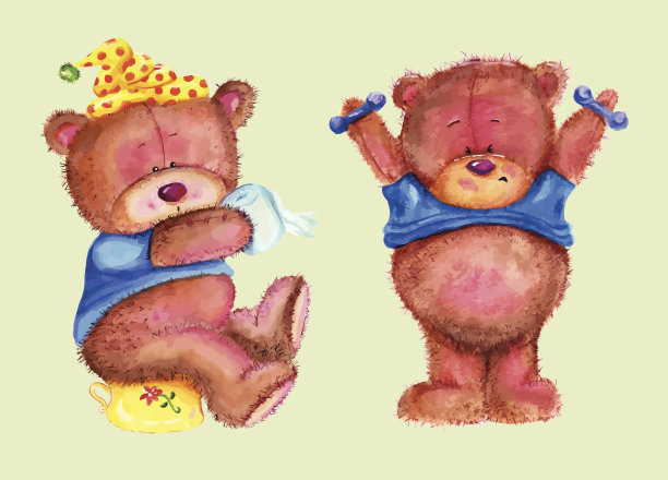 配上搞笑小熊图片下载