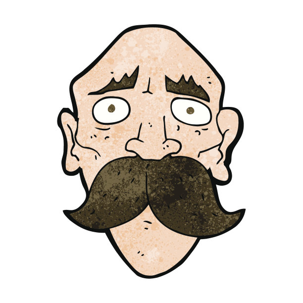 卡通悲伤老人图片下载