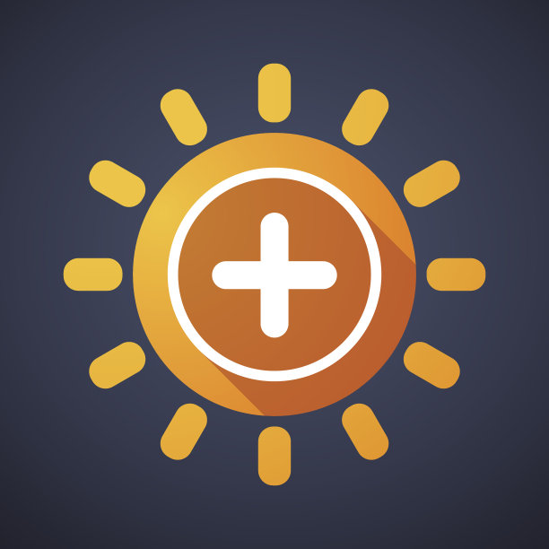 太阳图标与一个求和符号图片下载