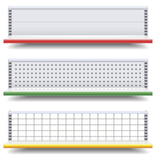 向量空超市货架图片下载