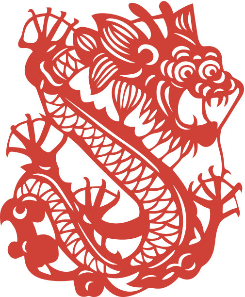 中国的生肖是龙年素材图片
