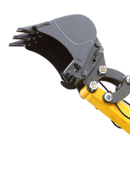 挖掘机孤立在白色背景上图片下载