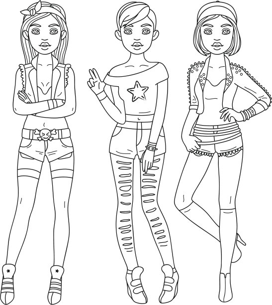 时尚RnB女孩图片下载