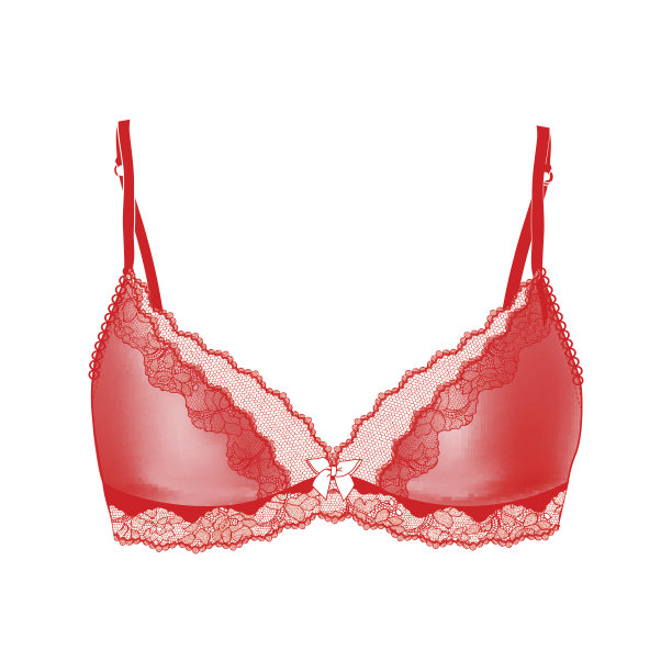 性感复古红文胸图片下载