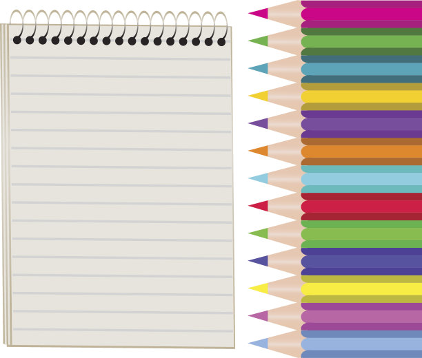 笔记本和铅笔图片下载