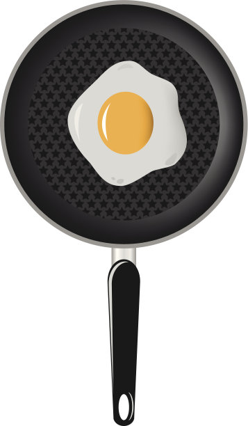 平底锅1上的鸡蛋图片下载