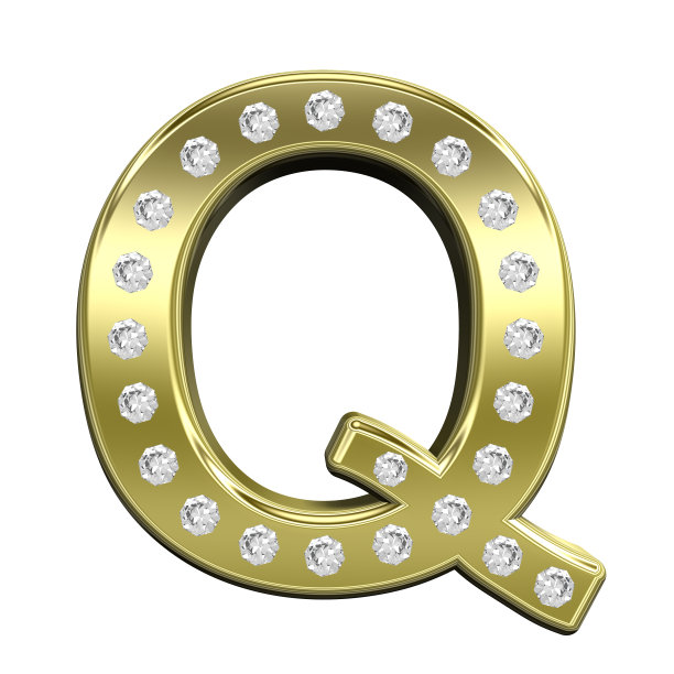 一封钻石镶金的信。图片下载