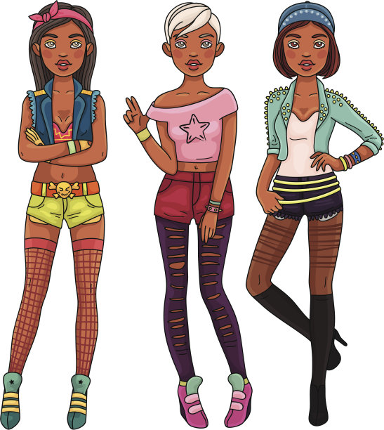 时尚RnB女孩图片下载