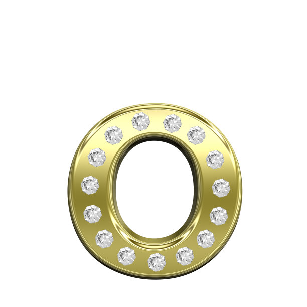 一封钻石镶金的信。图片下载