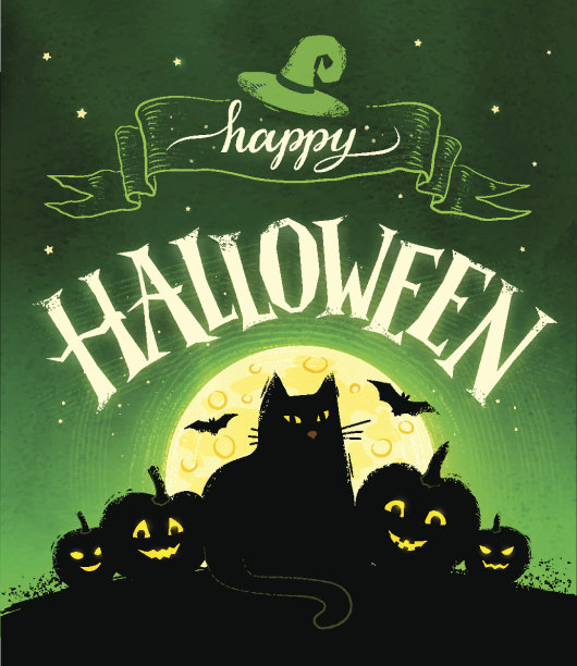 万圣节海报素材ID：138937306