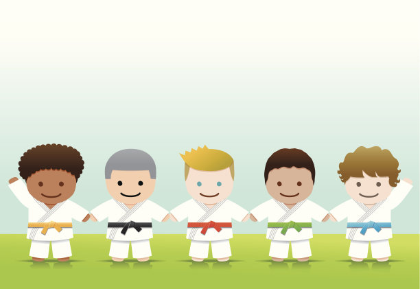 武术:柔道空手道男孩图片下载