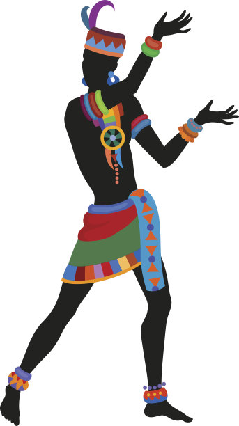 民族舞蹈非洲人图片下载
