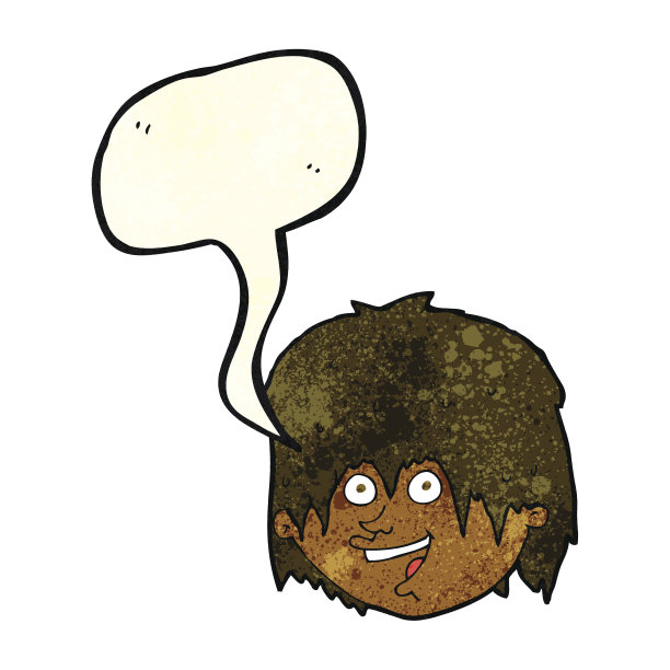 卡通快乐的人与讲话泡泡图片下载