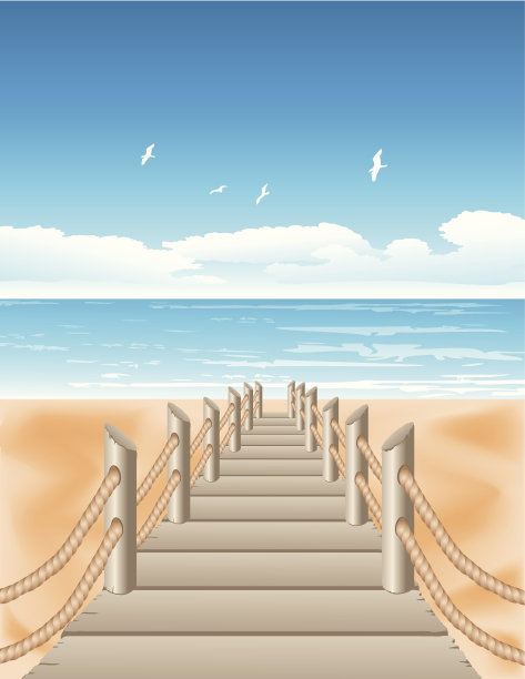 木制码头图片下载