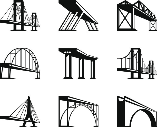不同视角的桥梁图片下载