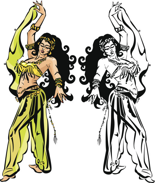 面纱肚皮舞图片下载