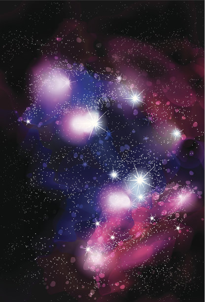 时髦的抽象空间星云背景图片下载