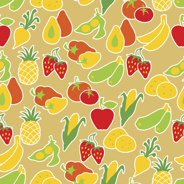 水果蔬菜无缝模式。图片下载