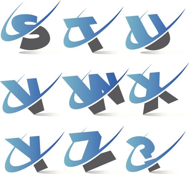 3 . Swoosh字母图标图片下载