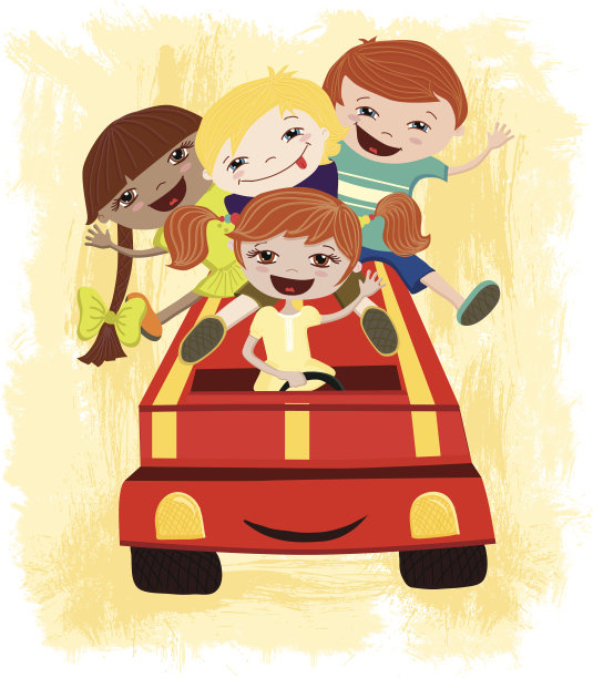 孩子开车图片下载